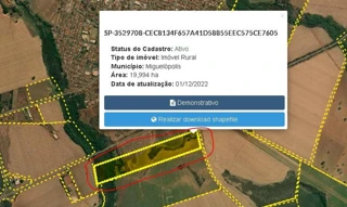 Imóvel 2856078 [''] - ['Fazenda Lageado, Zona Rural (confrontando com a Estrada Pública Municipal), Miguelópolis/SP, CEP 14530-000'] [''] - ['Miguelópolis']/['SP'] - 1